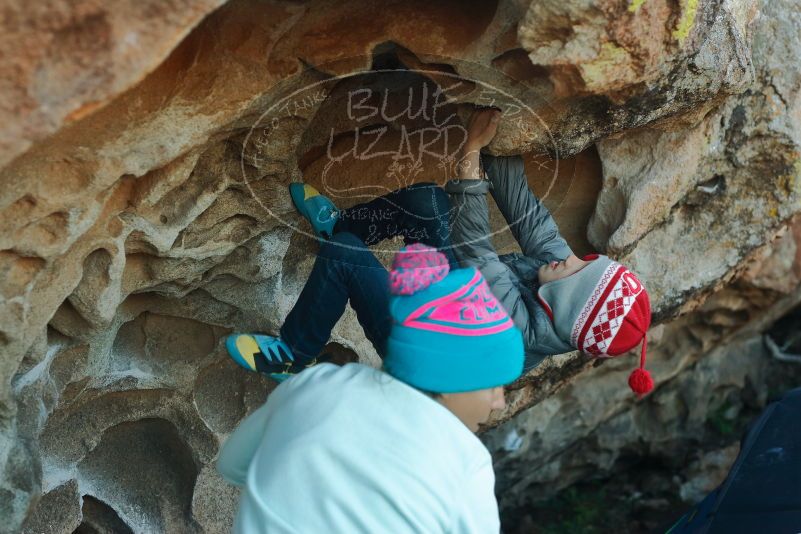 Bouldering in Hueco Tanks on 01/01/2020 with Blue Lizard Climbing and Yoga

Filename: SRM_20200101_1641160.jpg
Aperture: f/4.0
Shutter Speed: 1/250
Body: Canon EOS-1D Mark II
Lens: Canon EF 50mm f/1.8 II