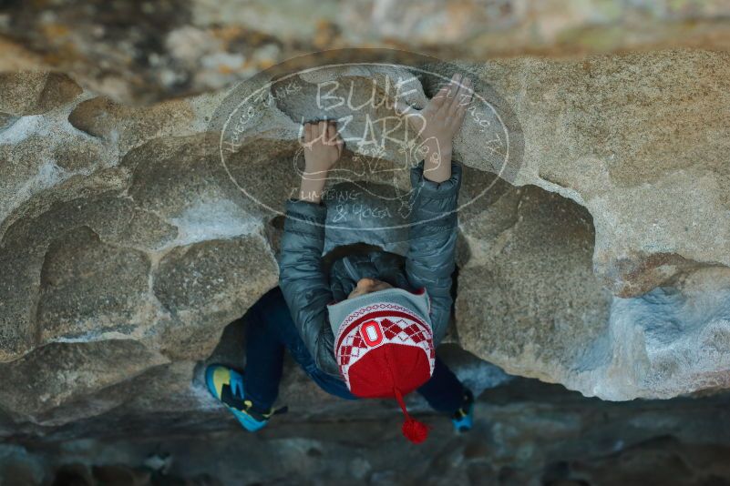Bouldering in Hueco Tanks on 01/01/2020 with Blue Lizard Climbing and Yoga

Filename: SRM_20200101_1644130.jpg
Aperture: f/3.5
Shutter Speed: 1/250
Body: Canon EOS-1D Mark II
Lens: Canon EF 50mm f/1.8 II