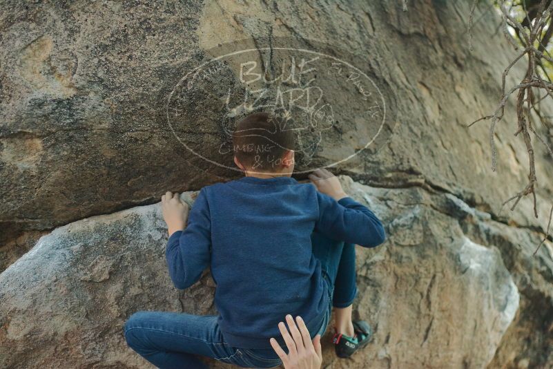 Bouldering in Hueco Tanks on 01/01/2020 with Blue Lizard Climbing and Yoga

Filename: SRM_20200101_1743370.jpg
Aperture: f/2.5
Shutter Speed: 1/250
Body: Canon EOS-1D Mark II
Lens: Canon EF 50mm f/1.8 II
