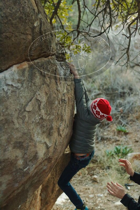 Bouldering in Hueco Tanks on 01/01/2020 with Blue Lizard Climbing and Yoga

Filename: SRM_20200101_1755020.jpg
Aperture: f/3.2
Shutter Speed: 1/200
Body: Canon EOS-1D Mark II
Lens: Canon EF 50mm f/1.8 II