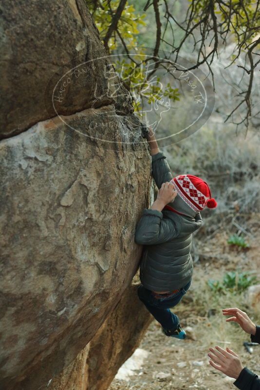Bouldering in Hueco Tanks on 01/01/2020 with Blue Lizard Climbing and Yoga

Filename: SRM_20200101_1755081.jpg
Aperture: f/3.2
Shutter Speed: 1/200
Body: Canon EOS-1D Mark II
Lens: Canon EF 50mm f/1.8 II