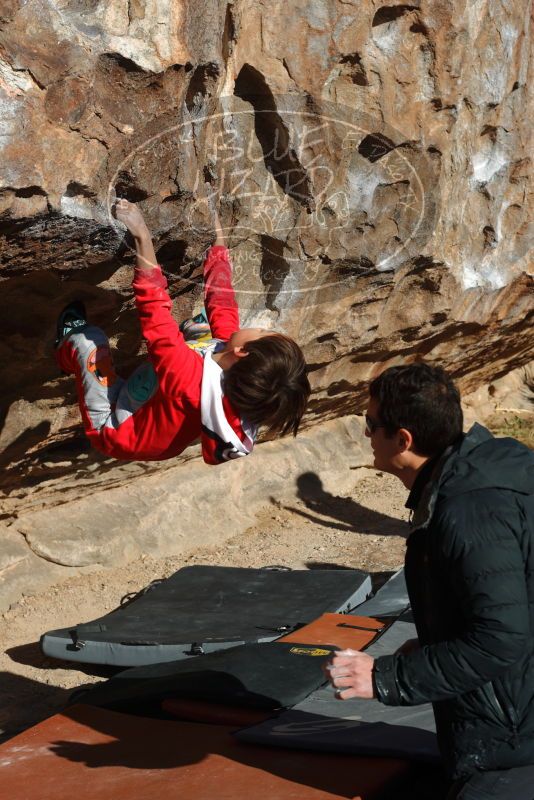 Bouldering in Hueco Tanks on 01/03/2020 with Blue Lizard Climbing and Yoga

Filename: SRM_20200103_1047000.jpg
Aperture: f/5.6
Shutter Speed: 1/400
Body: Canon EOS-1D Mark II
Lens: Canon EF 50mm f/1.8 II