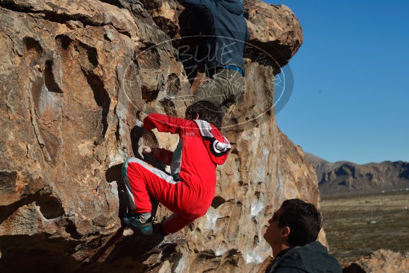 Bouldering in Hueco Tanks on 01/03/2020 with Blue Lizard Climbing and Yoga

Filename: SRM_20200103_1051380.jpg
Aperture: f/6.3
Shutter Speed: 1/400
Body: Canon EOS-1D Mark II
Lens: Canon EF 50mm f/1.8 II