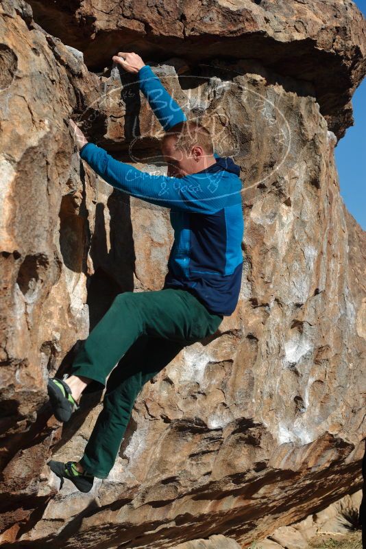 Bouldering in Hueco Tanks on 01/03/2020 with Blue Lizard Climbing and Yoga

Filename: SRM_20200103_1053110.jpg
Aperture: f/5.6
Shutter Speed: 1/400
Body: Canon EOS-1D Mark II
Lens: Canon EF 50mm f/1.8 II