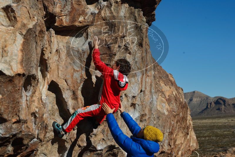 Bouldering in Hueco Tanks on 01/03/2020 with Blue Lizard Climbing and Yoga

Filename: SRM_20200103_1056440.jpg
Aperture: f/6.3
Shutter Speed: 1/400
Body: Canon EOS-1D Mark II
Lens: Canon EF 50mm f/1.8 II