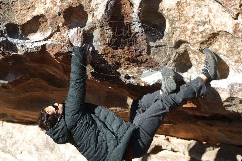 Bouldering in Hueco Tanks on 01/03/2020 with Blue Lizard Climbing and Yoga

Filename: SRM_20200103_1109490.jpg
Aperture: f/3.5
Shutter Speed: 1/400
Body: Canon EOS-1D Mark II
Lens: Canon EF 50mm f/1.8 II