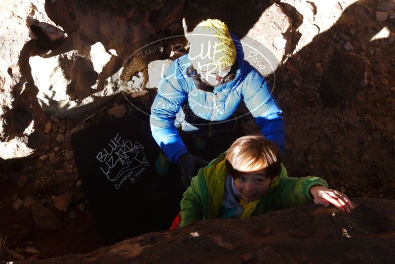 Bouldering in Hueco Tanks on 01/03/2020 with Blue Lizard Climbing and Yoga

Filename: SRM_20200103_1235450.jpg
Aperture: f/9.0
Shutter Speed: 1/250
Body: Canon EOS-1D Mark II
Lens: Canon EF 16-35mm f/2.8 L