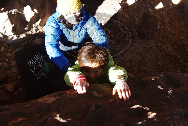 Bouldering in Hueco Tanks on 01/03/2020 with Blue Lizard Climbing and Yoga

Filename: SRM_20200103_1236050.jpg
Aperture: f/9.0
Shutter Speed: 1/250
Body: Canon EOS-1D Mark II
Lens: Canon EF 16-35mm f/2.8 L