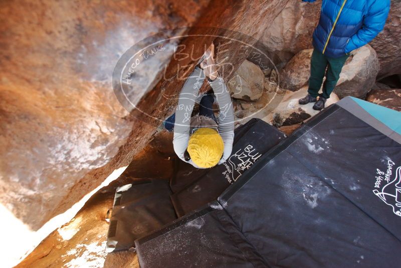 Bouldering in Hueco Tanks on 01/03/2020 with Blue Lizard Climbing and Yoga

Filename: SRM_20200103_1425280.jpg
Aperture: f/3.5
Shutter Speed: 1/250
Body: Canon EOS-1D Mark II
Lens: Canon EF 16-35mm f/2.8 L