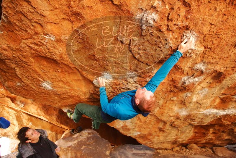 Bouldering in Hueco Tanks on 01/03/2020 with Blue Lizard Climbing and Yoga
Filename: SRM_20200103_1500590.jpg
Aperture: f/4.0
Shutter Speed: 1/200
Body: Canon EOS-1D Mark II
Lens: Canon EF 16-35mm f/2.8 L