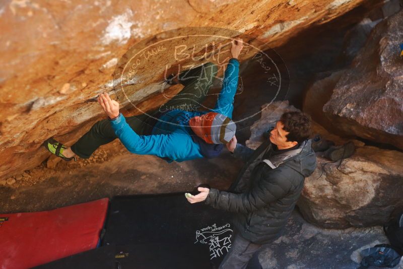 Bouldering in Hueco Tanks on 01/03/2020 with Blue Lizard Climbing and Yoga

Filename: SRM_20200103_1642150.jpg
Aperture: f/2.5
Shutter Speed: 1/320
Body: Canon EOS-1D Mark II
Lens: Canon EF 50mm f/1.8 II