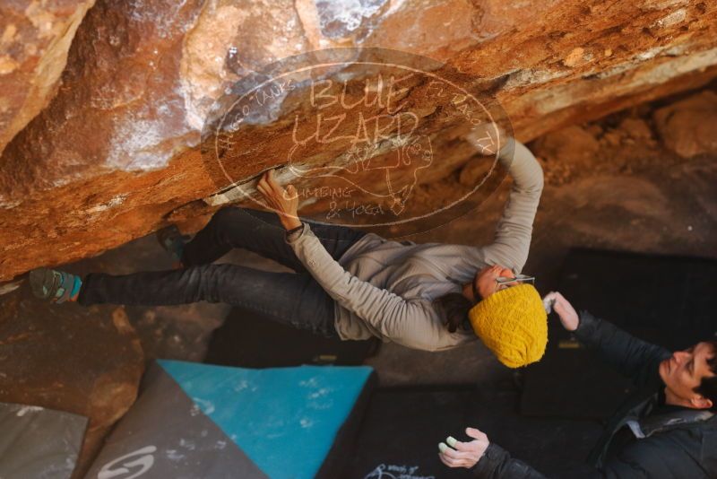 Bouldering in Hueco Tanks on 01/03/2020 with Blue Lizard Climbing and Yoga

Filename: SRM_20200103_1658431.jpg
Aperture: f/3.5
Shutter Speed: 1/250
Body: Canon EOS-1D Mark II
Lens: Canon EF 50mm f/1.8 II