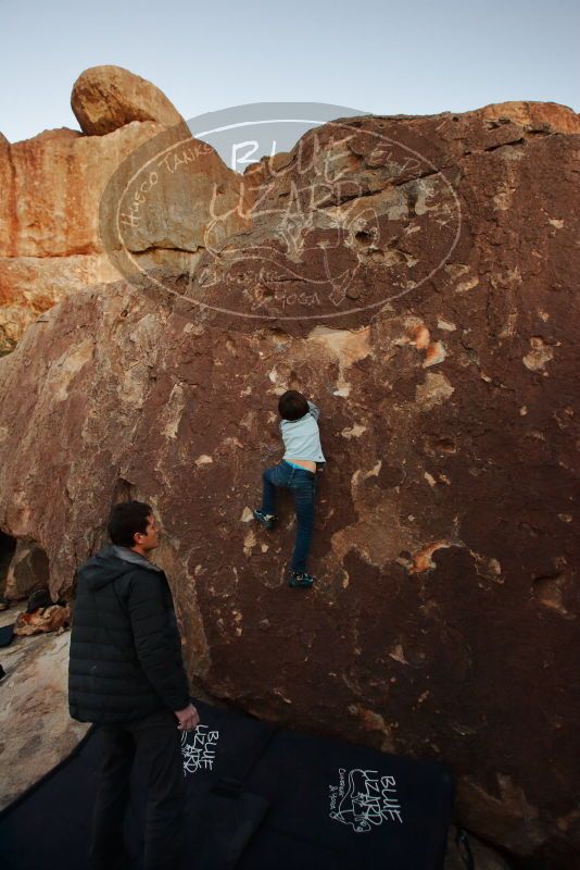 Bouldering in Hueco Tanks on 01/03/2020 with Blue Lizard Climbing and Yoga

Filename: SRM_20200103_1824490.jpg
Aperture: f/4.0
Shutter Speed: 1/200
Body: Canon EOS-1D Mark II
Lens: Canon EF 16-35mm f/2.8 L