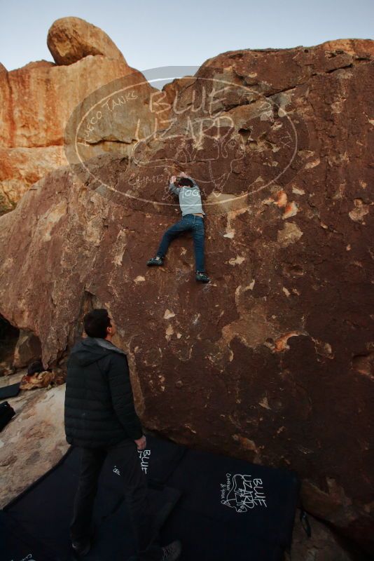 Bouldering in Hueco Tanks on 01/03/2020 with Blue Lizard Climbing and Yoga

Filename: SRM_20200103_1825130.jpg
Aperture: f/4.0
Shutter Speed: 1/200
Body: Canon EOS-1D Mark II
Lens: Canon EF 16-35mm f/2.8 L