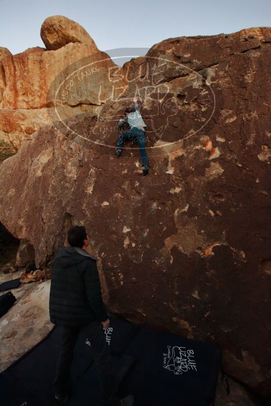 Bouldering in Hueco Tanks on 01/03/2020 with Blue Lizard Climbing and Yoga

Filename: SRM_20200103_1825490.jpg
Aperture: f/4.5
Shutter Speed: 1/160
Body: Canon EOS-1D Mark II
Lens: Canon EF 16-35mm f/2.8 L