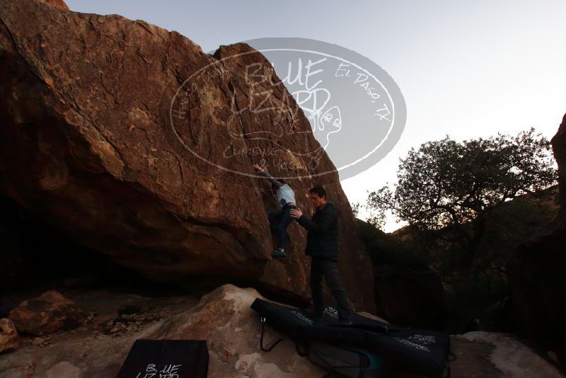 Bouldering in Hueco Tanks on 01/03/2020 with Blue Lizard Climbing and Yoga

Filename: SRM_20200103_1829160.jpg
Aperture: f/5.0
Shutter Speed: 1/125
Body: Canon EOS-1D Mark II
Lens: Canon EF 16-35mm f/2.8 L