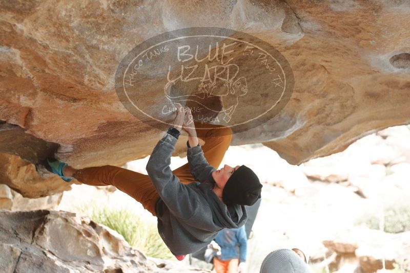 Bouldering in Hueco Tanks on 01/02/2020 with Blue Lizard Climbing and Yoga

Filename: SRM_20200102_1112260.jpg
Aperture: f/3.2
Shutter Speed: 1/250
Body: Canon EOS-1D Mark II
Lens: Canon EF 50mm f/1.8 II
