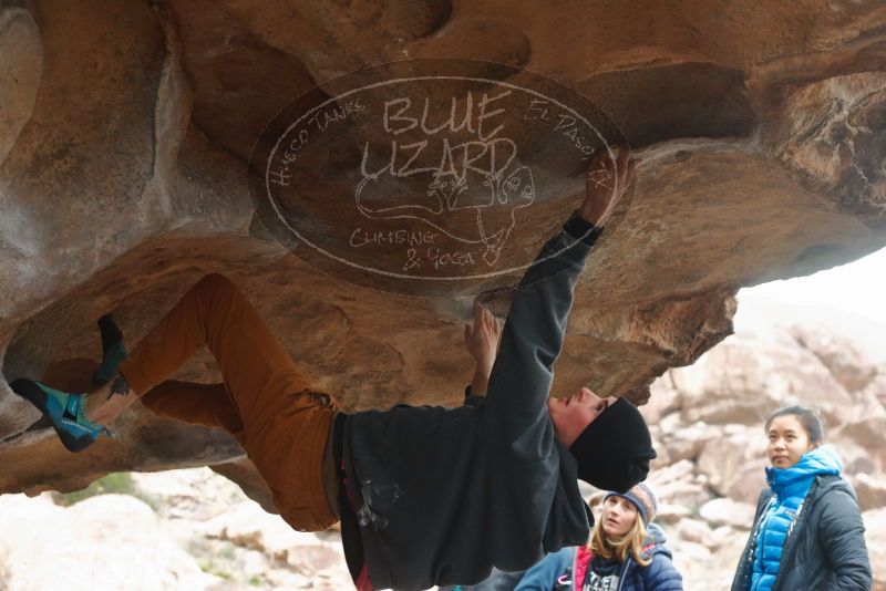 Bouldering in Hueco Tanks on 01/02/2020 with Blue Lizard Climbing and Yoga

Filename: SRM_20200102_1112330.jpg
Aperture: f/4.0
Shutter Speed: 1/250
Body: Canon EOS-1D Mark II
Lens: Canon EF 50mm f/1.8 II