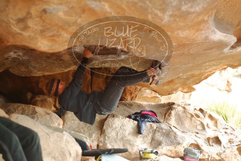Bouldering in Hueco Tanks on 01/02/2020 with Blue Lizard Climbing and Yoga

Filename: SRM_20200102_1120330.jpg
Aperture: f/2.2
Shutter Speed: 1/250
Body: Canon EOS-1D Mark II
Lens: Canon EF 50mm f/1.8 II