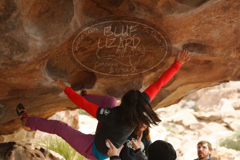 Bouldering in Hueco Tanks on 01/02/2020 with Blue Lizard Climbing and Yoga

Filename: SRM_20200102_1124360.jpg
Aperture: f/3.2
Shutter Speed: 1/250
Body: Canon EOS-1D Mark II
Lens: Canon EF 50mm f/1.8 II