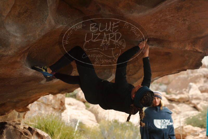 Bouldering in Hueco Tanks on 01/02/2020 with Blue Lizard Climbing and Yoga

Filename: SRM_20200102_1130340.jpg
Aperture: f/3.2
Shutter Speed: 1/250
Body: Canon EOS-1D Mark II
Lens: Canon EF 50mm f/1.8 II