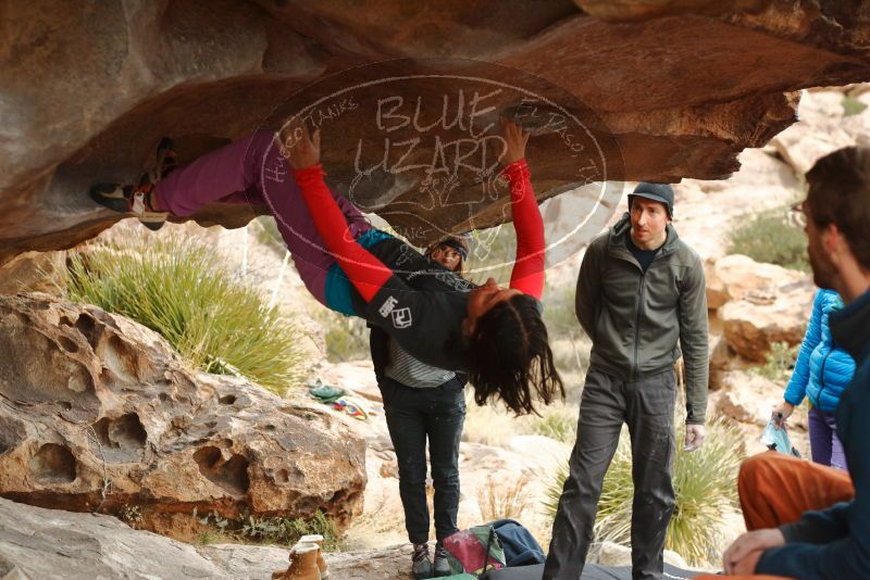Bouldering in Hueco Tanks on 01/02/2020 with Blue Lizard Climbing and Yoga

Filename: SRM_20200102_1134000.jpg
Aperture: f/3.2
Shutter Speed: 1/250
Body: Canon EOS-1D Mark II
Lens: Canon EF 50mm f/1.8 II