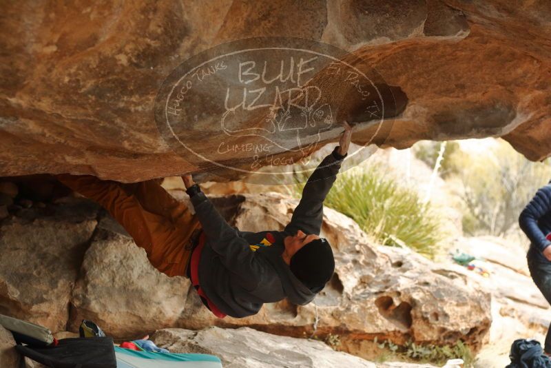 Bouldering in Hueco Tanks on 01/02/2020 with Blue Lizard Climbing and Yoga

Filename: SRM_20200102_1141330.jpg
Aperture: f/3.2
Shutter Speed: 1/250
Body: Canon EOS-1D Mark II
Lens: Canon EF 50mm f/1.8 II