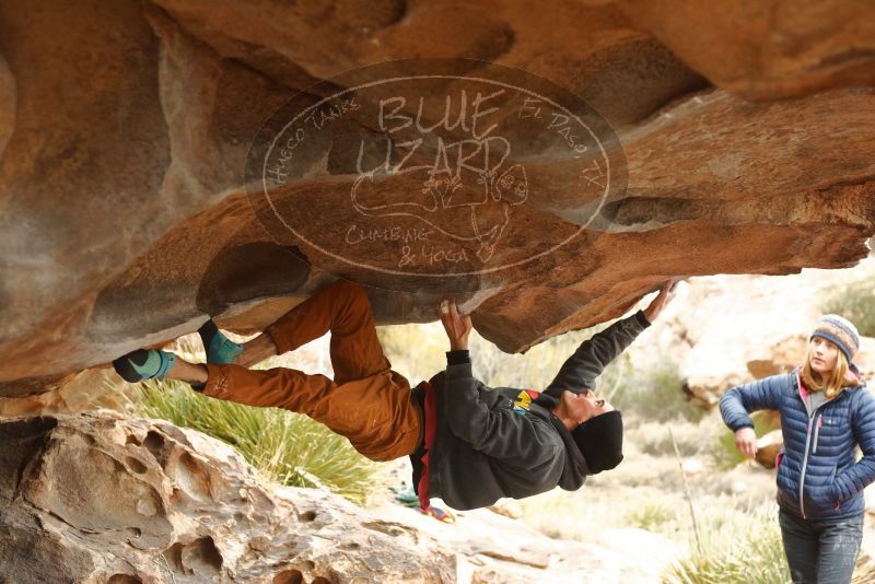Bouldering in Hueco Tanks on 01/02/2020 with Blue Lizard Climbing and Yoga

Filename: SRM_20200102_1141460.jpg
Aperture: f/3.2
Shutter Speed: 1/250
Body: Canon EOS-1D Mark II
Lens: Canon EF 50mm f/1.8 II