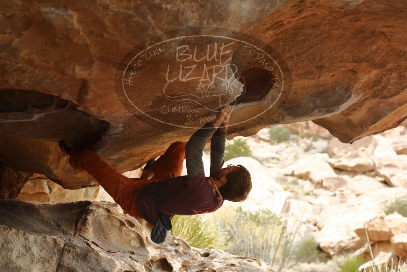 Bouldering in Hueco Tanks on 01/02/2020 with Blue Lizard Climbing and Yoga

Filename: SRM_20200102_1147310.jpg
Aperture: f/3.2
Shutter Speed: 1/250
Body: Canon EOS-1D Mark II
Lens: Canon EF 50mm f/1.8 II