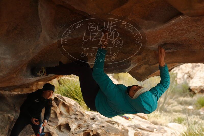 Bouldering in Hueco Tanks on 01/02/2020 with Blue Lizard Climbing and Yoga

Filename: SRM_20200102_1149100.jpg
Aperture: f/4.0
Shutter Speed: 1/250
Body: Canon EOS-1D Mark II
Lens: Canon EF 50mm f/1.8 II