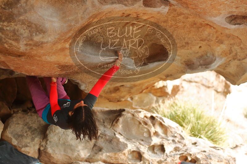 Bouldering in Hueco Tanks on 01/02/2020 with Blue Lizard Climbing and Yoga

Filename: SRM_20200102_1153150.jpg
Aperture: f/2.8
Shutter Speed: 1/250
Body: Canon EOS-1D Mark II
Lens: Canon EF 50mm f/1.8 II
