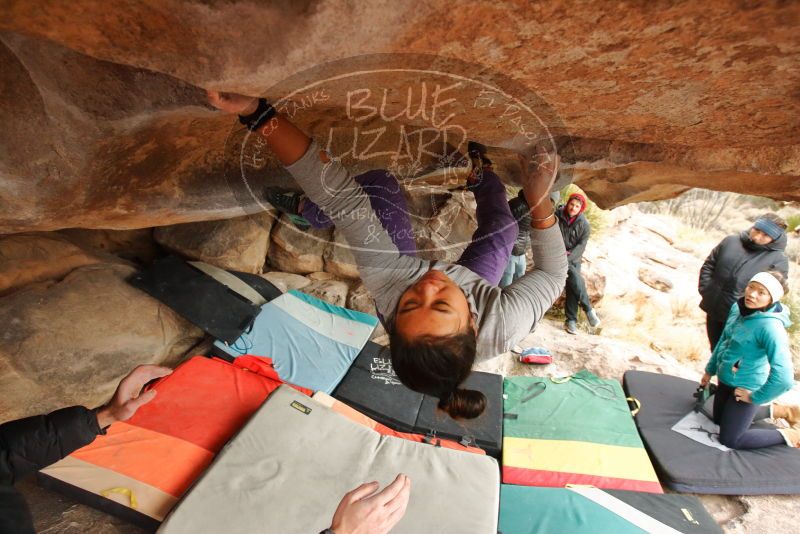 Bouldering in Hueco Tanks on 01/02/2020 with Blue Lizard Climbing and Yoga

Filename: SRM_20200102_1233260.jpg
Aperture: f/4.5
Shutter Speed: 1/250
Body: Canon EOS-1D Mark II
Lens: Canon EF 16-35mm f/2.8 L