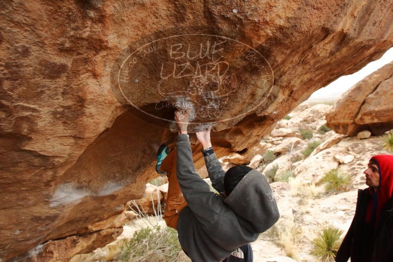 Bouldering in Hueco Tanks on 01/02/2020 with Blue Lizard Climbing and Yoga

Filename: SRM_20200102_1329330.jpg
Aperture: f/5.0
Shutter Speed: 1/250
Body: Canon EOS-1D Mark II
Lens: Canon EF 16-35mm f/2.8 L
