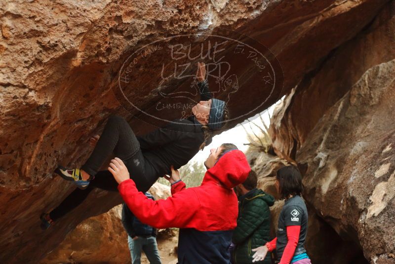 Bouldering in Hueco Tanks on 01/02/2020 with Blue Lizard Climbing and Yoga

Filename: SRM_20200102_1533230.jpg
Aperture: f/4.0
Shutter Speed: 1/200
Body: Canon EOS-1D Mark II
Lens: Canon EF 50mm f/1.8 II