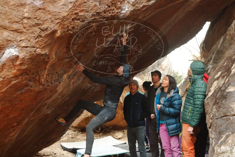 Bouldering in Hueco Tanks on 01/02/2020 with Blue Lizard Climbing and Yoga

Filename: SRM_20200102_1540280.jpg
Aperture: f/3.5
Shutter Speed: 1/250
Body: Canon EOS-1D Mark II
Lens: Canon EF 50mm f/1.8 II