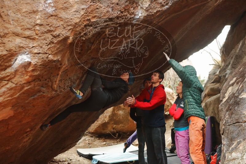 Bouldering in Hueco Tanks on 01/02/2020 with Blue Lizard Climbing and Yoga

Filename: SRM_20200102_1541361.jpg
Aperture: f/3.2
Shutter Speed: 1/250
Body: Canon EOS-1D Mark II
Lens: Canon EF 50mm f/1.8 II