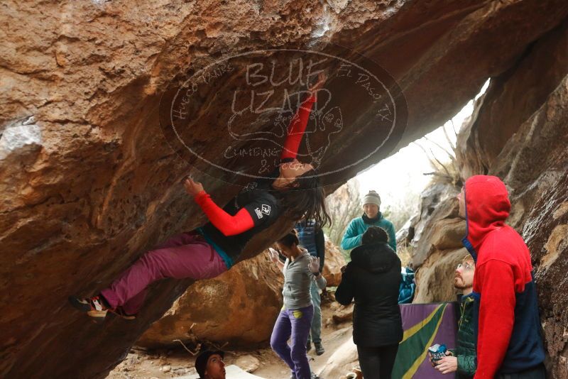 Bouldering in Hueco Tanks on 01/02/2020 with Blue Lizard Climbing and Yoga

Filename: SRM_20200102_1552520.jpg
Aperture: f/4.0
Shutter Speed: 1/250
Body: Canon EOS-1D Mark II
Lens: Canon EF 50mm f/1.8 II