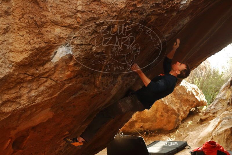 Bouldering in Hueco Tanks on 01/02/2020 with Blue Lizard Climbing and Yoga

Filename: SRM_20200102_1653400.jpg
Aperture: f/5.6
Shutter Speed: 1/250
Body: Canon EOS-1D Mark II
Lens: Canon EF 50mm f/1.8 II
