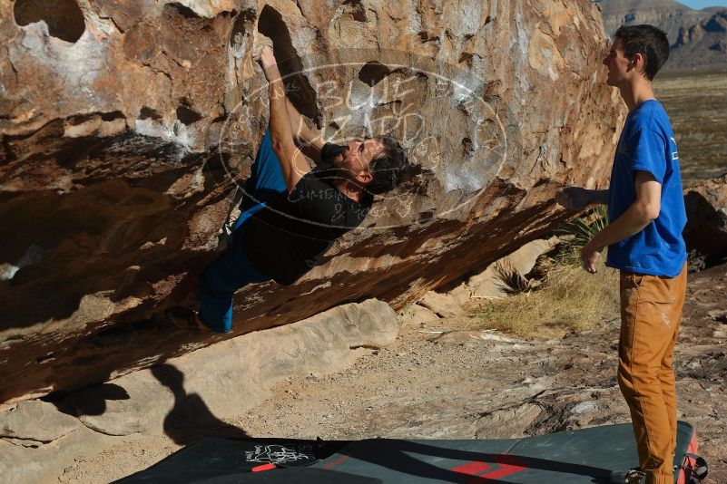 Bouldering in Hueco Tanks on 01/05/2020 with Blue Lizard Climbing and Yoga

Filename: SRM_20200105_1104170.jpg
Aperture: f/6.3
Shutter Speed: 1/400
Body: Canon EOS-1D Mark II
Lens: Canon EF 50mm f/1.8 II