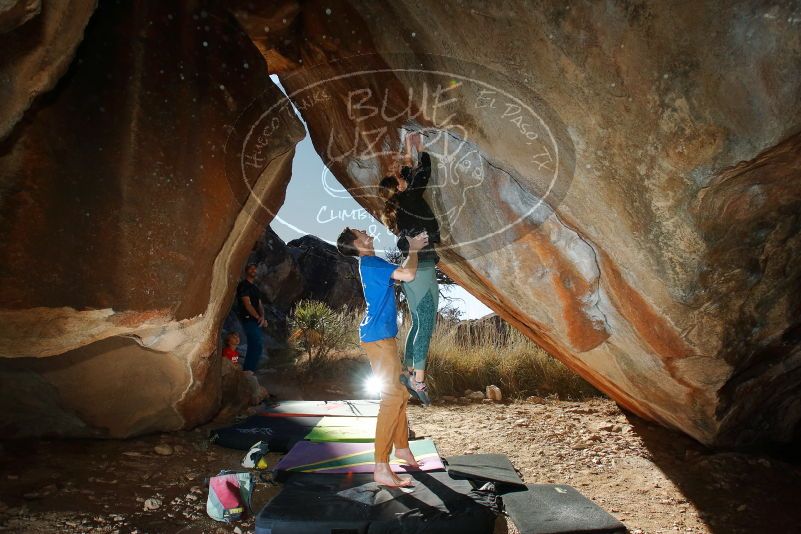 Bouldering in Hueco Tanks on 01/05/2020 with Blue Lizard Climbing and Yoga

Filename: SRM_20200105_1156450.jpg
Aperture: f/8.0
Shutter Speed: 1/250
Body: Canon EOS-1D Mark II
Lens: Canon EF 16-35mm f/2.8 L