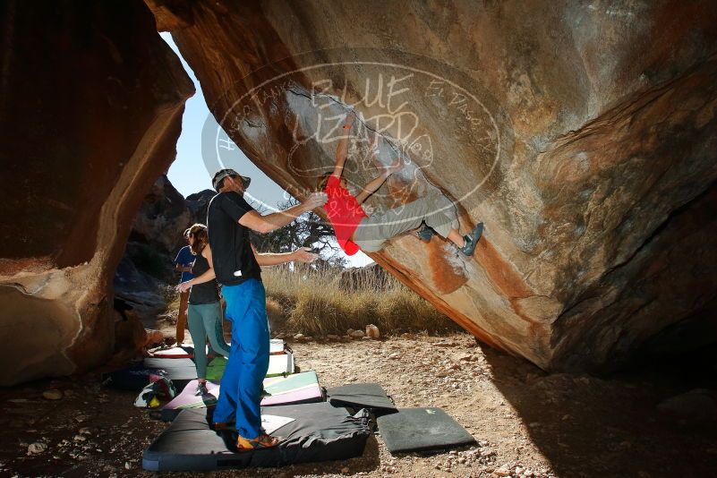Bouldering in Hueco Tanks on 01/05/2020 with Blue Lizard Climbing and Yoga

Filename: SRM_20200105_1159320.jpg
Aperture: f/8.0
Shutter Speed: 1/250
Body: Canon EOS-1D Mark II
Lens: Canon EF 16-35mm f/2.8 L