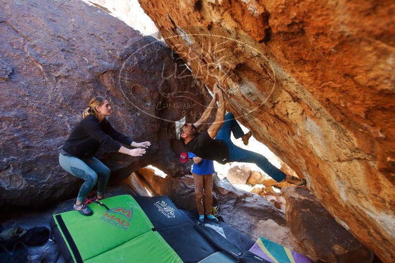 Bouldering in Hueco Tanks on 01/05/2020 with Blue Lizard Climbing and Yoga

Filename: SRM_20200105_1449161.jpg
Aperture: f/4.0
Shutter Speed: 1/250
Body: Canon EOS-1D Mark II
Lens: Canon EF 16-35mm f/2.8 L