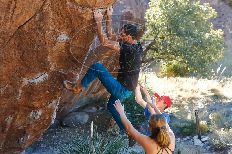 Bouldering in Hueco Tanks on 01/05/2020 with Blue Lizard Climbing and Yoga

Filename: SRM_20200105_1606320.jpg
Aperture: f/3.5
Shutter Speed: 1/250
Body: Canon EOS-1D Mark II
Lens: Canon EF 50mm f/1.8 II