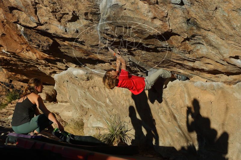Bouldering in Hueco Tanks on 01/05/2020 with Blue Lizard Climbing and Yoga

Filename: SRM_20200105_1703000.jpg
Aperture: f/5.0
Shutter Speed: 1/640
Body: Canon EOS-1D Mark II
Lens: Canon EF 50mm f/1.8 II