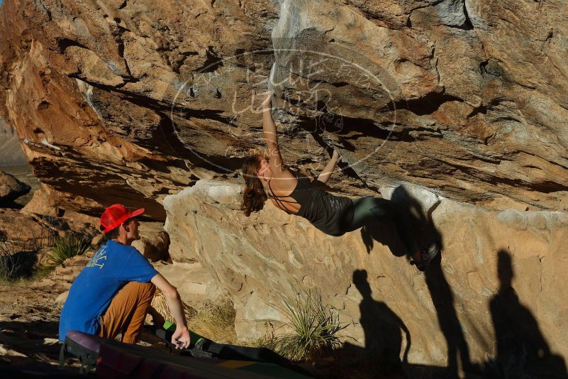 Bouldering in Hueco Tanks on 01/05/2020 with Blue Lizard Climbing and Yoga

Filename: SRM_20200105_1704320.jpg
Aperture: f/5.0
Shutter Speed: 1/640
Body: Canon EOS-1D Mark II
Lens: Canon EF 50mm f/1.8 II