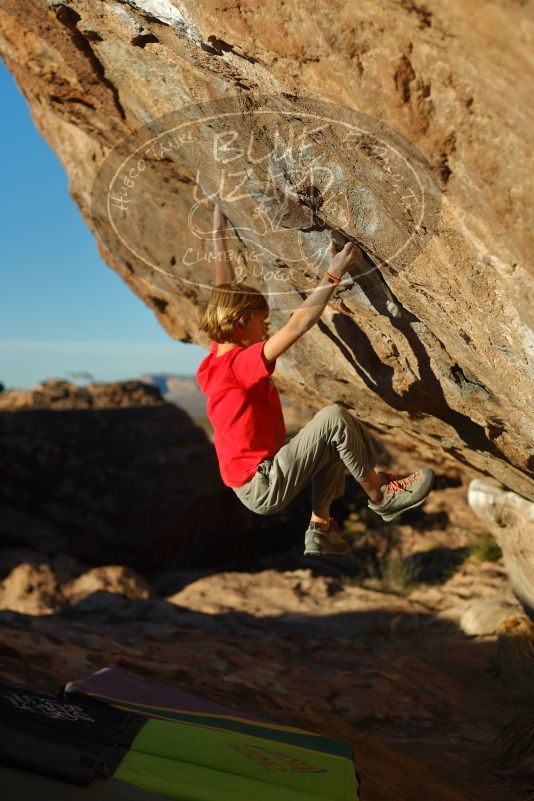 Bouldering in Hueco Tanks on 01/05/2020 with Blue Lizard Climbing and Yoga

Filename: SRM_20200105_1723310.jpg
Aperture: f/2.8
Shutter Speed: 1/1250
Body: Canon EOS-1D Mark II
Lens: Canon EF 50mm f/1.8 II
