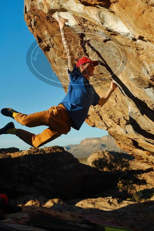 Bouldering in Hueco Tanks on 01/05/2020 with Blue Lizard Climbing and Yoga

Filename: SRM_20200105_1735191.jpg
Aperture: f/4.0
Shutter Speed: 1/1000
Body: Canon EOS-1D Mark II
Lens: Canon EF 50mm f/1.8 II