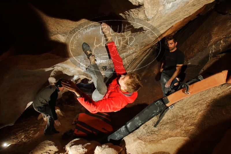 Bouldering in Hueco Tanks on 01/04/2020 with Blue Lizard Climbing and Yoga

Filename: SRM_20200104_1049250.jpg
Aperture: f/5.6
Shutter Speed: 1/250
Body: Canon EOS-1D Mark II
Lens: Canon EF 16-35mm f/2.8 L