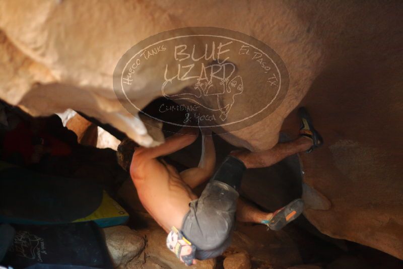 Bouldering in Hueco Tanks on 01/04/2020 with Blue Lizard Climbing and Yoga

Filename: SRM_20200104_1155360.jpg
Aperture: f/1.8
Shutter Speed: 1/250
Body: Canon EOS-1D Mark II
Lens: Canon EF 50mm f/1.8 II