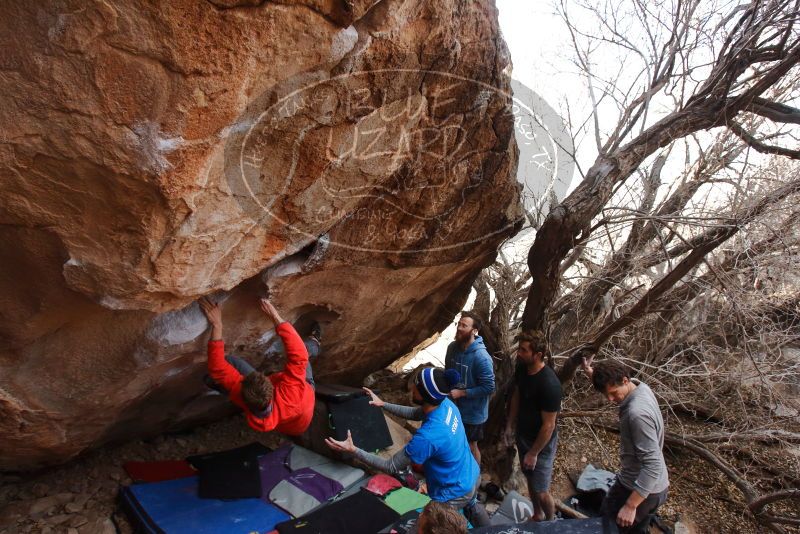 Bouldering in Hueco Tanks on 01/04/2020 with Blue Lizard Climbing and Yoga

Filename: SRM_20200104_1246390.jpg
Aperture: f/5.6
Shutter Speed: 1/250
Body: Canon EOS-1D Mark II
Lens: Canon EF 16-35mm f/2.8 L